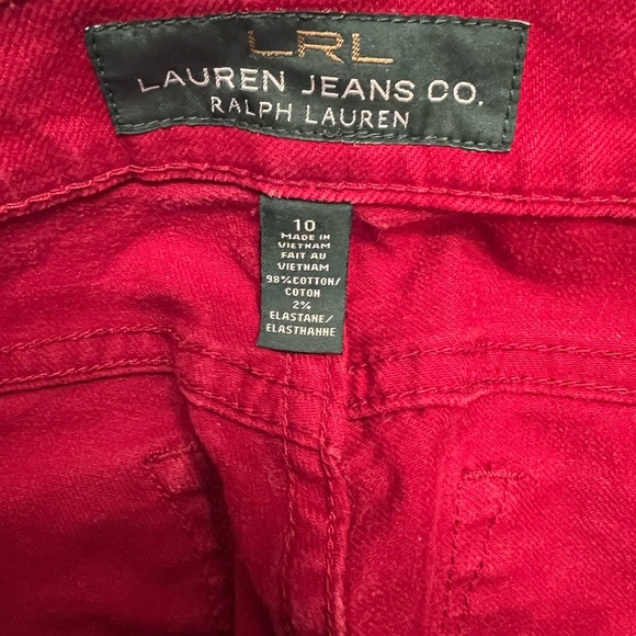 Lauren Ralph Lauren Modern Straight Jeans - Red size 10 - Picture 4 of 7